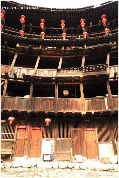 福建土楼，南靖县裕昌楼（东倒西歪楼）局部